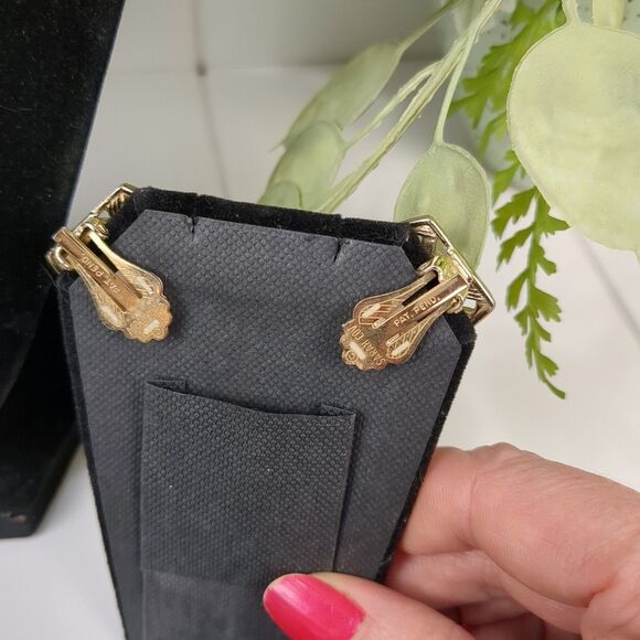 Vintage Sarah Coventry Signed Necklace Bracelet Earrings Set 1960s Basket Weave - Picture 6 of 11